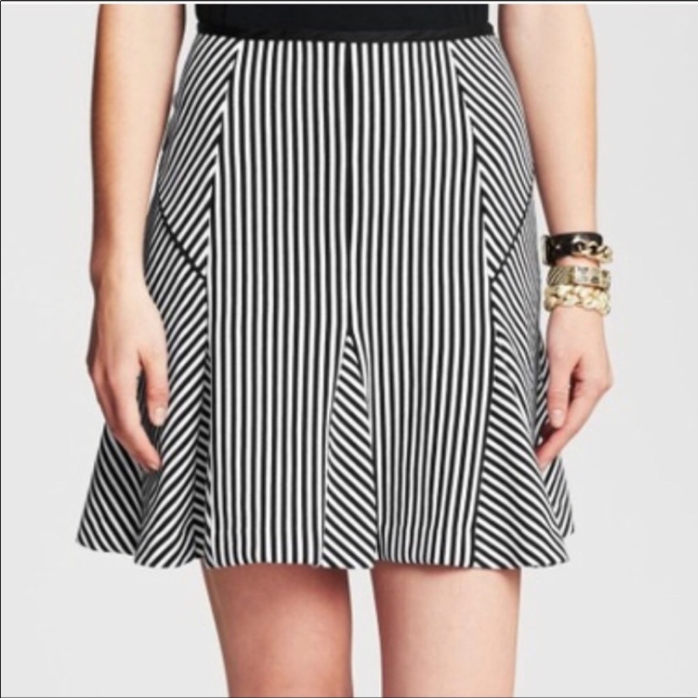 Banana Republic Fluted Striped Skirt
